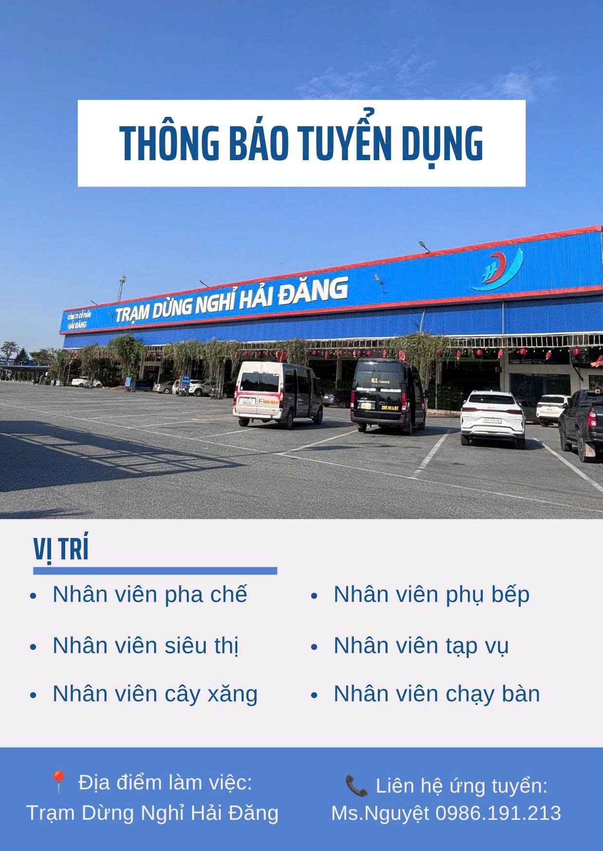 Hải Đăng tuyển dụng