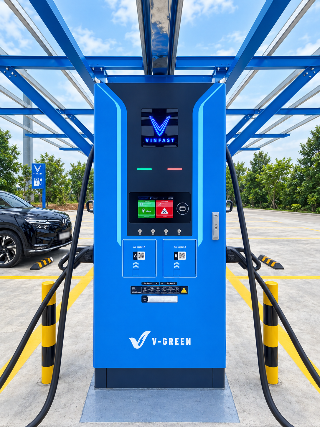 Giải pháp sạc xe điện tại trạm dừng nghỉ Hải Đăng cao tốc CT07
